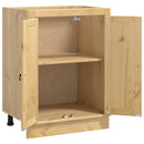 vidaXL Cabinet SKI Mézes Barna 60 x 46 x 81,5 cm Tömör fenyőfa