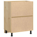 vidaXL Cabinet SKI Mézes Barna 60 x 46 x 81,5 cm Tömör fenyőfa