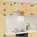 vidaXL Cabinet SKI Mézes Barna 60 x 32 x 40 cm Tömör fenyőfa