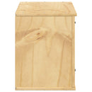 vidaXL Cabinet SKI Mézes Barna 60 x 32 x 40 cm Tömör fenyőfa