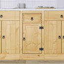 vidaXL Cabinet SKI Mézes Barna 40 x 46 x 81,5 cm Tömör fenyőfa