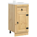 vidaXL Cabinet SKI Mézes Barna 40 x 46 x 81,5 cm Tömör fenyőfa