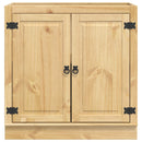 vidaXL Cabinet SKI Mézes Barna 80 x 46 x 81,5 cm Tömör fenyőfa