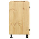 vidaXL Cabinet SKI Mézes Barna 80 x 46 x 81,5 cm Tömör fenyőfa