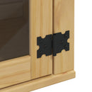 vidaXL Cabinet SKI Mézes Barna 80 x 32 x 60 cm Tömör fenyőfa