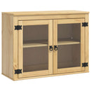 vidaXL Cabinet SKI Mézes Barna 80 x 32 x 60 cm Tömör fenyőfa