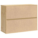 vidaXL Cabinet SKI Mézes Barna 80 x 32 x 60 cm Tömör fenyőfa