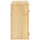 vidaXL Cabinet SKI Mézes Barna 80 x 32 x 60 cm Tömör fenyőfa