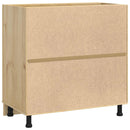 vidaXL Cabinet SKI Mézes Barna 80 x 46 x 81 cm Tömör fenyőfa