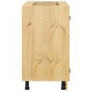 vidaXL Cabinet SKI Mézes Barna 80 x 46 x 81 cm Tömör fenyőfa
