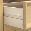 vidaXL Cabinet SKI Mézes Barna 40 x 46 x 81 cm Tömör fenyőfa