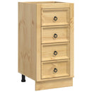 vidaXL Cabinet SKI Mézes Barna 40 x 46 x 81 cm Tömör fenyőfa