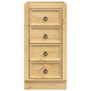 vidaXL Cabinet SKI Mézes Barna 40 x 46 x 81 cm Tömör fenyőfa
