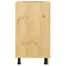 vidaXL Cabinet SKI Mézes Barna 40 x 46 x 81 cm Tömör fenyőfa
