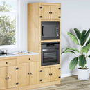 vidaXL Cabinet SKI Mézes Barna 66 x 58 x 207 cm Tömör fenyőfa