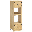 vidaXL Cabinet SKI Mézes Barna 66 x 58 x 207 cm Tömör fenyőfa