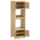 vidaXL Cabinet SKI Mézes Barna 66 x 58 x 207 cm Tömör fenyőfa