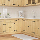 vidaXL Cabinet SKI Mézes Barna 80 x 80 x 81 cm Tömör fenyőfa