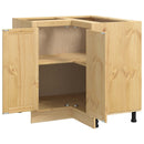 vidaXL Cabinet SKI Mézes Barna 80 x 80 x 81 cm Tömör fenyőfa