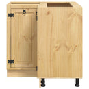 vidaXL Cabinet SKI Mézes Barna 80 x 80 x 81 cm Tömör fenyőfa