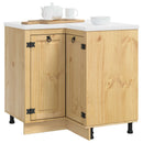 vidaXL Cabinet SKI Mézes Barna 80 x 80 x 81 cm Tömör fenyőfa