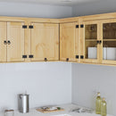 vidaXL Cabinet SKI Mézes Barna 80 x 80 x 60 cm Tömör fenyőfa