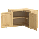 vidaXL Cabinet SKI Mézes Barna 80 x 80 x 60 cm Tömör fenyőfa