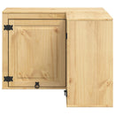 vidaXL Cabinet SKI Mézes Barna 80 x 80 x 60 cm Tömör fenyőfa