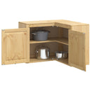 vidaXL Cabinet SKI Mézes Barna 80 x 80 x 60 cm Tömör fenyőfa