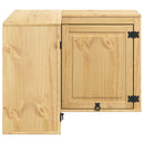vidaXL Cabinet SKI Mézes Barna 80 x 80 x 60 cm Tömör fenyőfa
