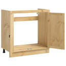 vidaXL Cabinet SKI Mézes Barna 80 x 46 x 81 cm Tömör fenyőfa