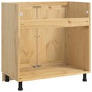 vidaXL Cabinet SKI Mézes Barna 80 x 46 x 81 cm Tömör fenyőfa
