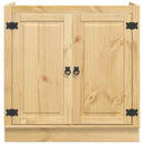 vidaXL Cabinet SKI Mézes Barna 80 x 46 x 81 cm Tömör fenyőfa