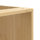 vidaXL Cabinet SKI Mézes Barna 60 x 46 x 81 cm Tömör fenyőfa