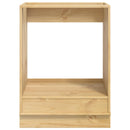vidaXL Cabinet SKI Mézes Barna 60 x 46 x 81 cm Tömör fenyőfa