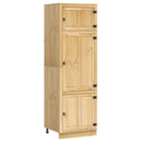 vidaXL Cabinet SKI Mézes Barna 66 x 58 x 207 cm Tömör fenyőfa