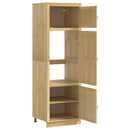 vidaXL Cabinet SKI Mézes Barna 66 x 58 x 207 cm Tömör fenyőfa