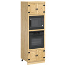 vidaXL Cabinet SKI Mézes Barna 66 x 58 x 207 cm Tömör fenyőfa