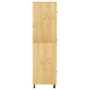 vidaXL Cabinet SKI Mézes Barna 66 x 58 x 207 cm Tömör fenyőfa