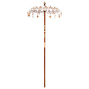 vidaXL Balinéz Napernyő Krém 95 x 95 x 260 cm Pamut