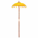vidaXL Balinéz Napernyő Sárga 125 x 125 x 260 cm Pamut