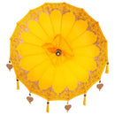 vidaXL Balinéz Napernyő Sárga 125 x 125 x 260 cm Pamut