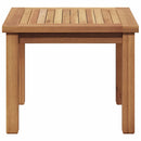 vidaXL Dohányzóasztal Barna 45 x 45 x 36 cm Tömör Teakfa