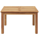 vidaXL Dohányzóasztal Barna 60 x 60 x 36 cm Tömör Teakfa