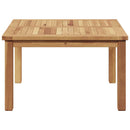 vidaXL Dohányzóasztal Barna 60 x 60 x 36 cm Tömör Teakfa