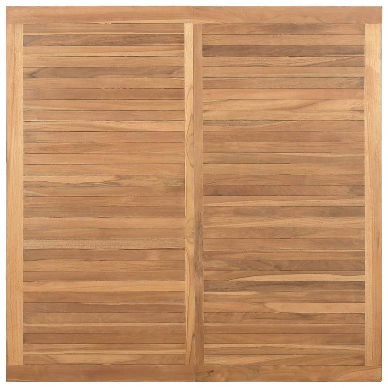 vidaXL Dohányzóasztal Barna 110 x 110 x 45 cm Tömör tíkfa