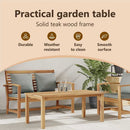 vidaXL Dohányzóasztal Barna 110 x 55 x 45 cm Tömör Teakfa