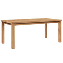 vidaXL Dohányzóasztal Barna 110 x 55 x 45 cm Tömör Teakfa