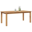 vidaXL Dohányzóasztal Barna 110 x 55 x 45 cm Tömör Teakfa