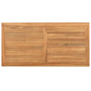 vidaXL Dohányzóasztal Barna 110 x 55 x 45 cm Tömör Teakfa